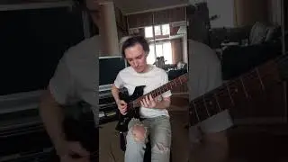 simple solo metal riff || diturbed inside the fire guitar cover 