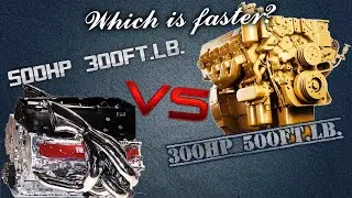 Who will win?  500HP 300FT.LB or 300HP 500FT.LB? Horsepower VS Torque Physics explained!