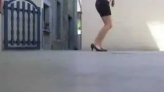 Girl of jumpstyle hardjump en talon