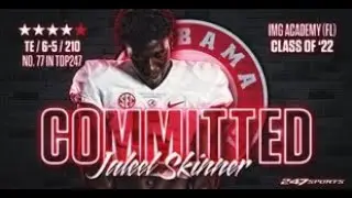 Jaleel Skinner 4 Star ⭐⭐⭐⭐TE Commits To Alabama | Career Highlights
