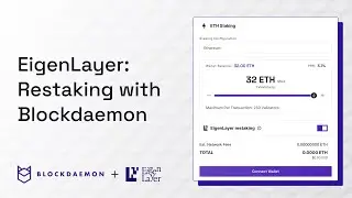 Restake ETH on EigenLayer with Blockdaemon