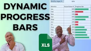 Create dynamic colorful progress Bar in Excel