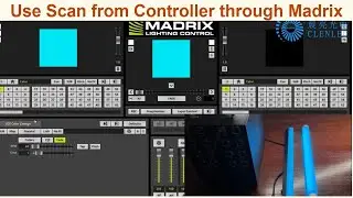 How to use Scan from LED controller through Madrix to control led pixel stage club lights tube