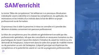 Bilan de compétence