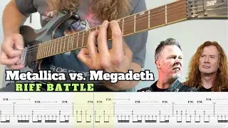 10 Iconic Metallica + Megadeth Riffs (with TAB)