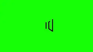 speaker icon green screen | animated icon green screen
