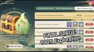 Genshin Impact - Moonlight Merriment Event: Moonlight Seeker, Path of Austere Frost 100% Exploration