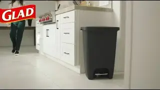 Glad 13 Gallon Plastic Step Can Ad