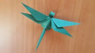 How to make Origami Dragonfly