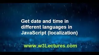 Get date and time in different languages in 