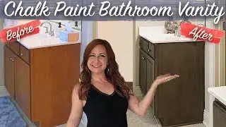DIY MASTER BATHROOM MAKEOVER: How To Chalk Paint | Master Bathroom Vanity Tutorial ** New Easy  2020