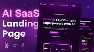 Build a Modern AI Saas Lading Page Using React, Typescript, Shadcn UI, and Next Js