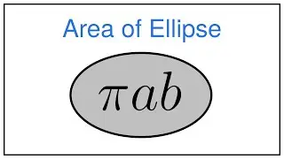 Area of Ellipse — Formula Derivation (Proof)