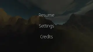3D World | Pause Menu | Demo
