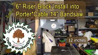 millingInstalling Porter Cable Riser Block for resawing and logs.  S7Ep03