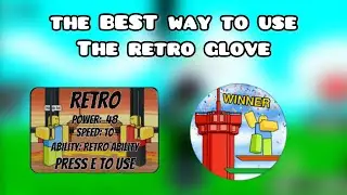 the BEST way to use the new RETRO glove in slap battles