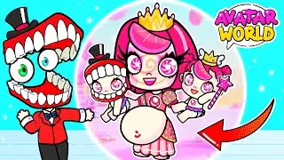 CANDY PRINCESS БЕРЕМЕННА😱🤰🍭 ЦИФРОВОЙ ЦИРК В АВАТАР ВОРЛД | Toca Life World