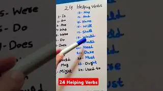24 Helping Verbs #shorts #verbs