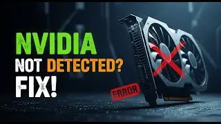 Nvidia Graphics Card Not Detected 2024 ✔️ No Nvidia GPU Is Detected on Your System
