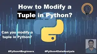 How to modify a tuple in Python? [P18] 