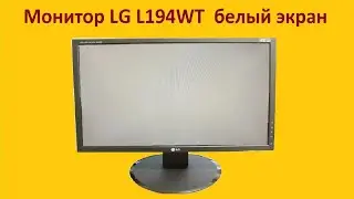 LG L194WT monitor with white screen