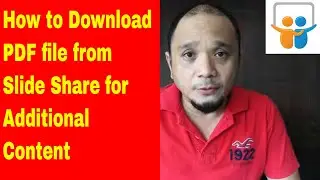 How to Download a PDF file from Slide Share for Additional Content
