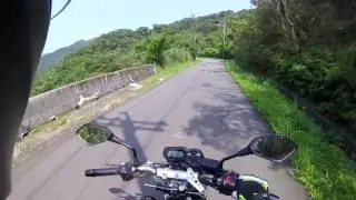 Ran over a big snake with my motorcycle