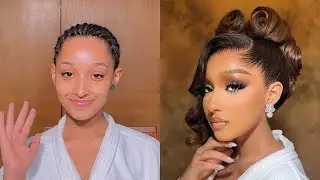 HOW TO DO A BRIDAL UPDO w/bangs /I achieved this look without a 360 lace wig😱😱😱/KEY SECRETS REVEALED