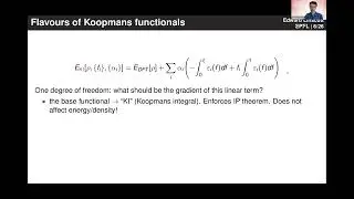 QE tutorial 2022 - Koopmans functionals in practice - Edward Linscott