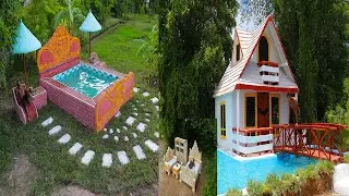 Top 2 Videos To Build A House And Design The Most Beautiful And Amazing Swimming pool