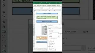 HOW TO DISPLAY NEGATIVE NUMBERS IN RED #office365 #excel #exceltips #exceltricks #spreadsheet #viral