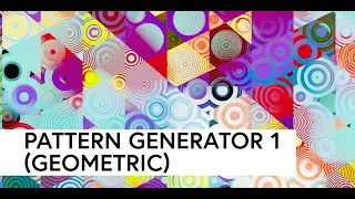 Pattern Generator 1 ( Geometric ) Create you own abstract art in Blender