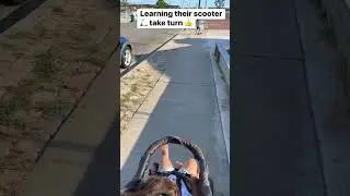 Learning how to use scooter 🛴