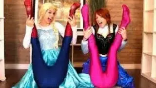 Frozen Elsa vs LITTLE ELSA DRESS CHALLENGE! w/ Spider