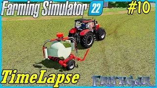 FS22 Timelapse, Haut Beyleron #10: Making Silage Bales!