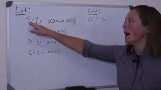 Set Theory Example: A Complement Intersection B = A' ∩ B = A^c ∩ B