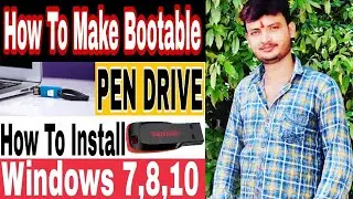 How To Make Bootable Pandrive| How To Install Windows 7,8,10,10 Pro Hindi/Urdu