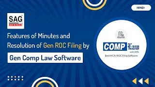 Gen ROC के Minutes and Resolution की विशेषताएं | Gen Comp Law: MCA/ROC Filing Software with XBRL