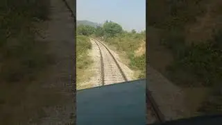 Live train on curve between beautiful green mountains countryside #live #shorts #mountains #train