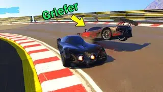 GTA 5 Online: Racing against 3 Griefers (With Subtitles)