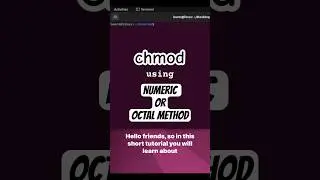 chmod - numeric or octal method