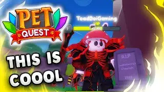 THIS ISN'T ANIME? PLAYING THE NEW DUNGEON QUEST GAME * PET QUEST*GOT THE EXCLUSIVE UNIQUE ROBLOX PET