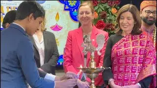Celebrating Diwali with  New York  Governor Kathleen Hochul