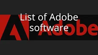 List of Adobe software