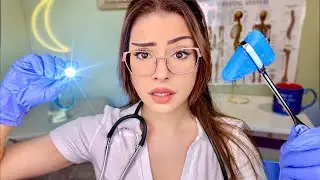 ASMR The TMI Doctor 💀🩺 Medical Exam Cranial Nerve, Eye, Ear, Personal Attention, Fast Examination