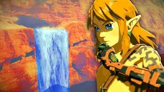 What's Behind The WATERFALL in Gerudo DESERT? (Zelda TotK)