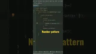 number pattern program in java
