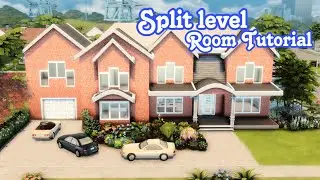 How To Connect Split Level Rooms In 2 Ways || 1 & 2 Story build In The Sims 4