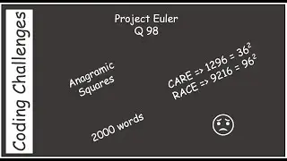 Project Euler : Find Anagramic Squares!
