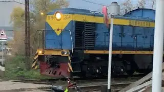 Тгм4 1954 на переезде
